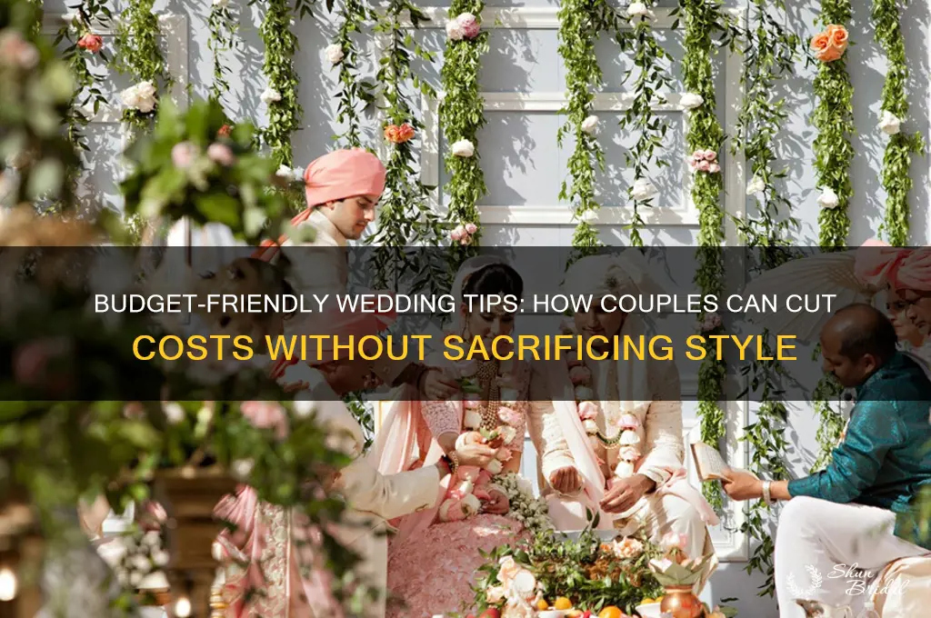 how does a couple reduce the cost of their wedding
