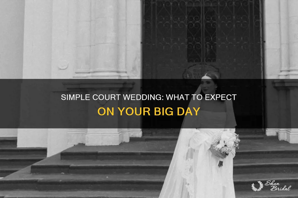 how does a court wedding look like