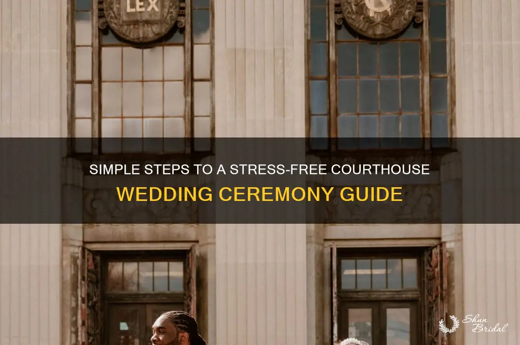 how does a courthouse wedding go