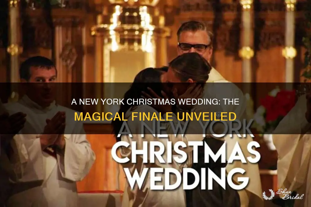 how does a new york christmas wedding end