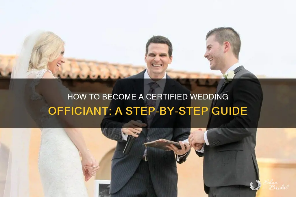 how does a person become certified to perform weddings