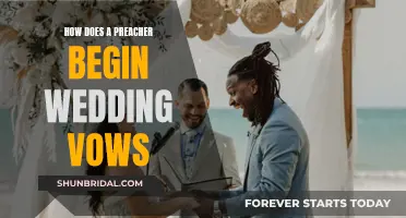 Wedding Vows: Preacher's Opening Guide