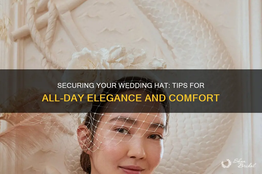 how does a wedding hat stay on