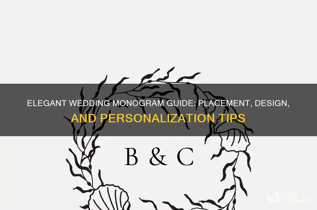 how does a wedding monogram go