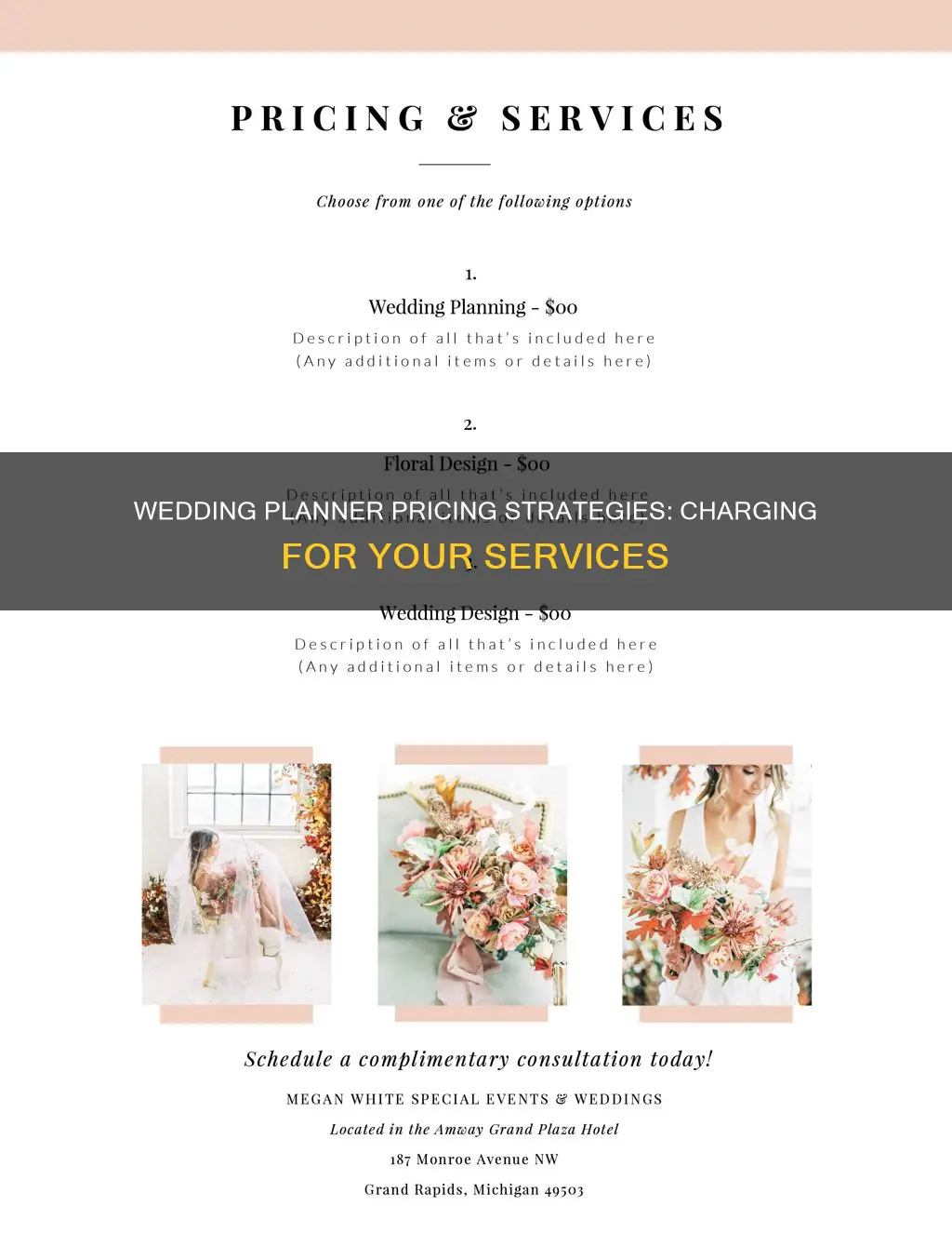 how does a wedding planner charge