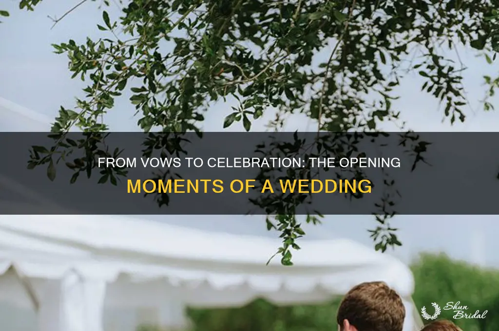 how does a wedding start