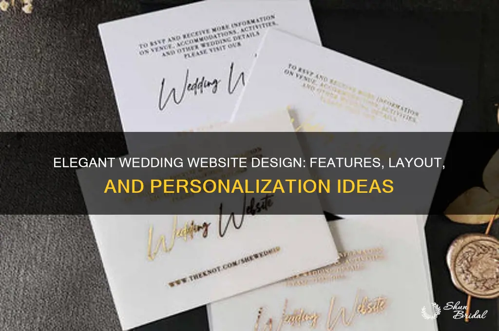 how does a wedding website look like