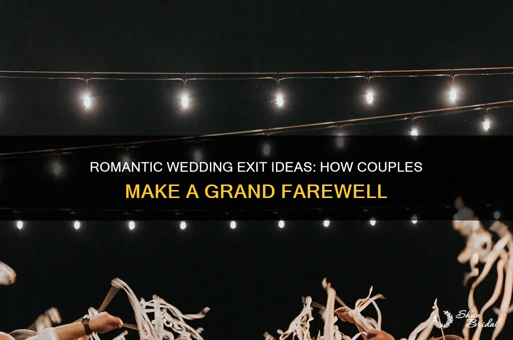 how does couple leave wedding