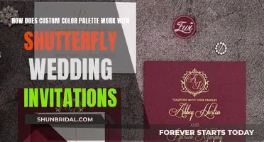 Custom Color Palettes: Designing Wedding Invites with Shutterfly