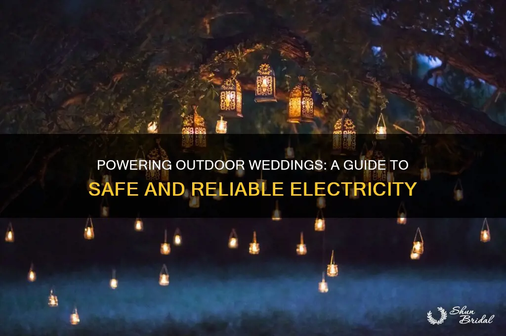 how does electricity work for outdoor weddings