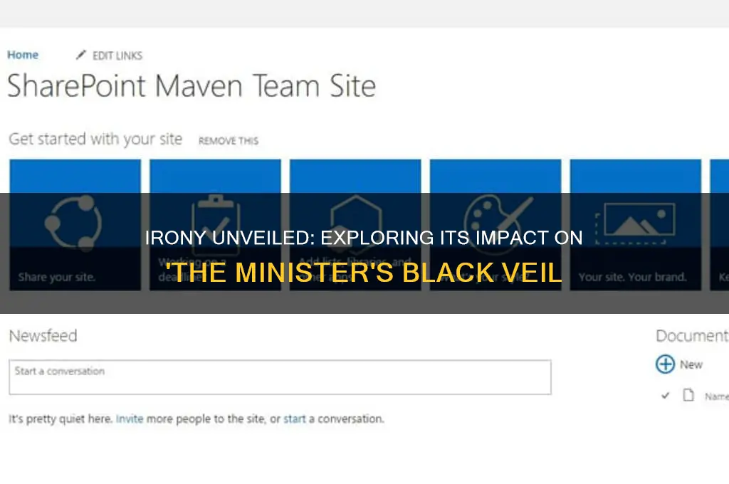 how does ironyaffect the ministers black veil