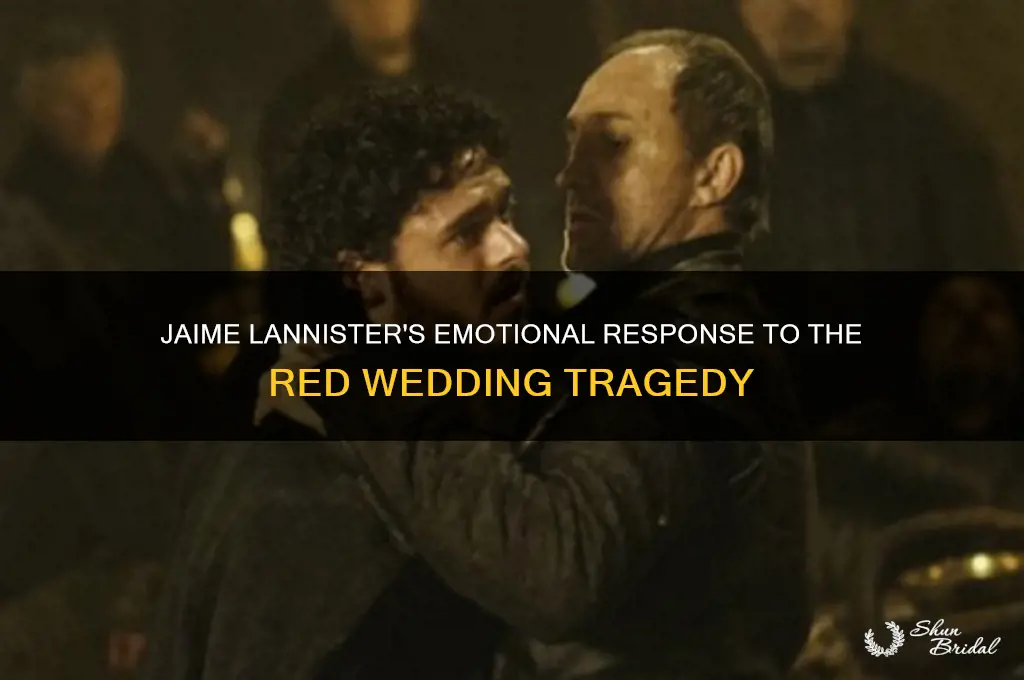 how does jaime lannister feel about the red wedding