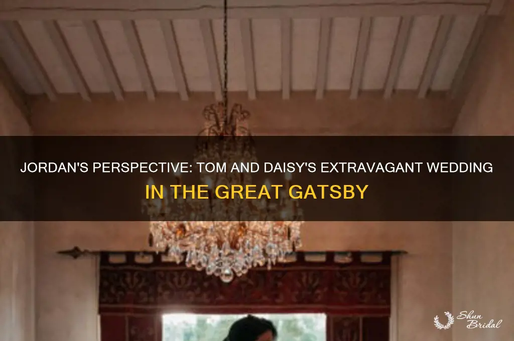 how does jordan describe tom and daisy