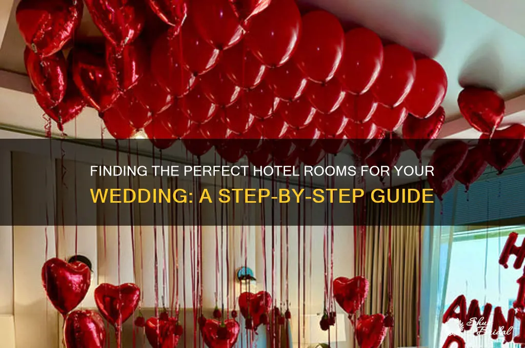 how does looking hotel rooms for a wedding work