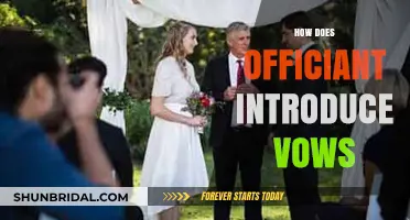 Crafting the Perfect Vow Introduction: A Guide for Officiants