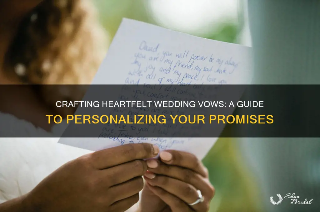 how does one write their own wedding vows