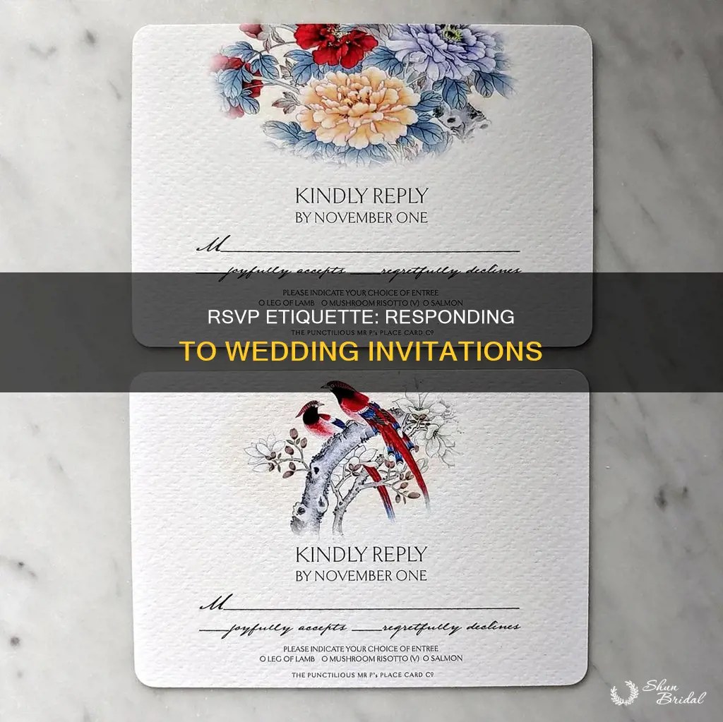 how does rsvp work for weddings