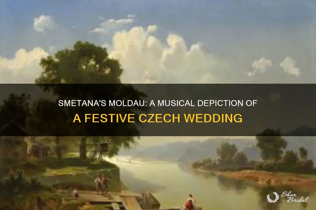 how does smetana depict the wedding in the moldau