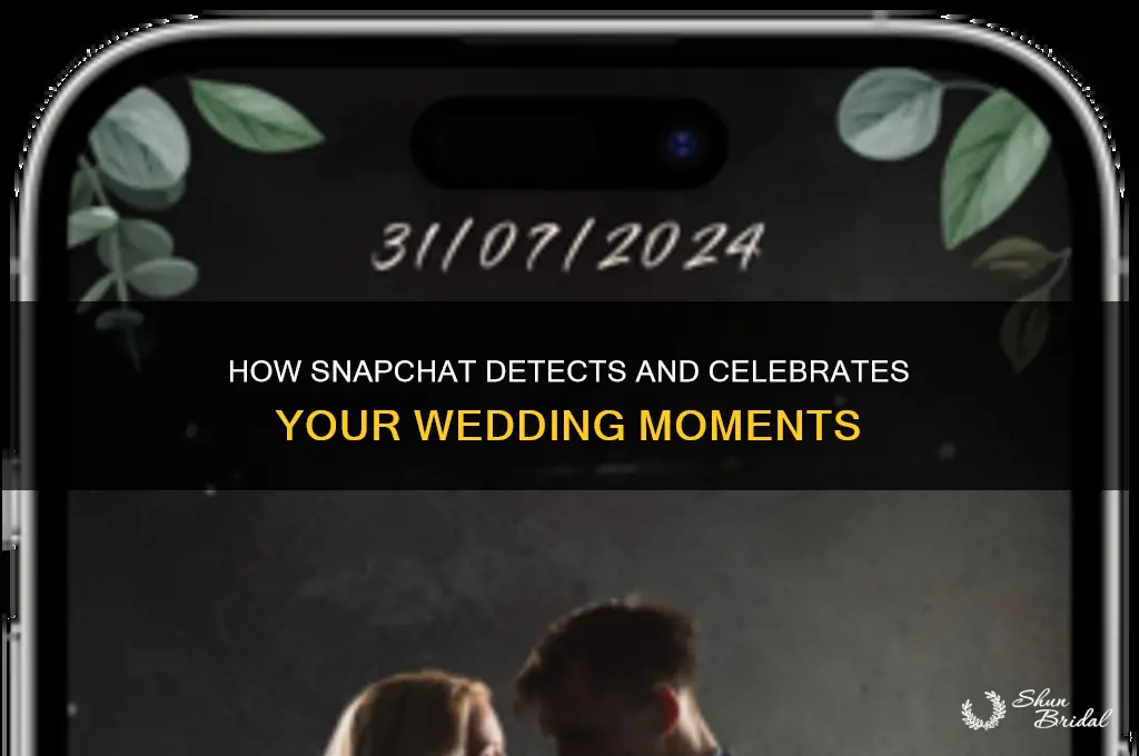 how does snapchat know about weddings