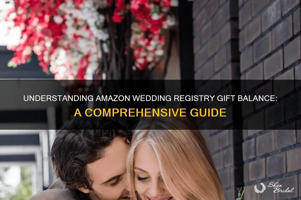 how does the amazon wedding registry gift balance work