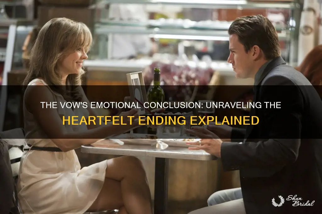 how does the book the vow end