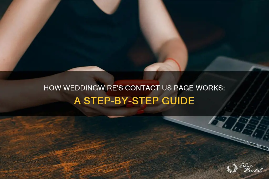 how does the contact us page onb wedding wire work