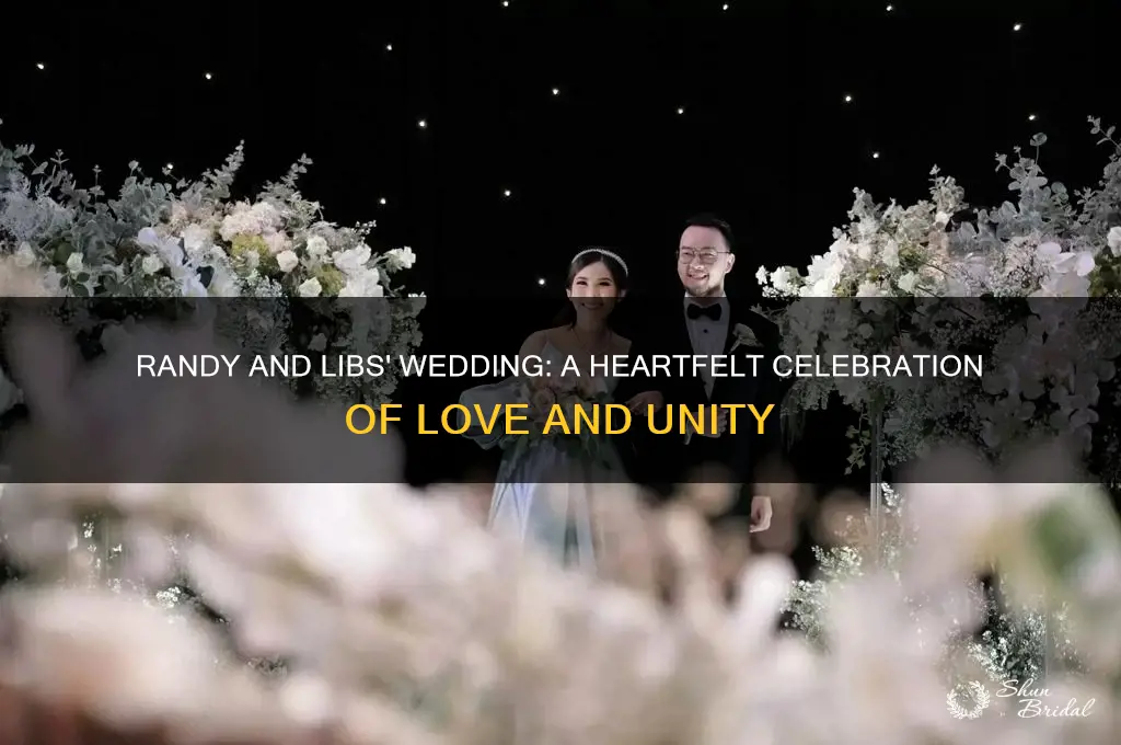 how does the description of randy and libs wedding