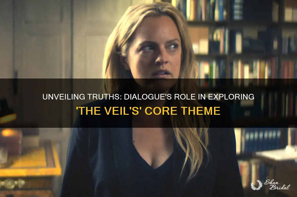 how does the dialogue develop the central idea the veil