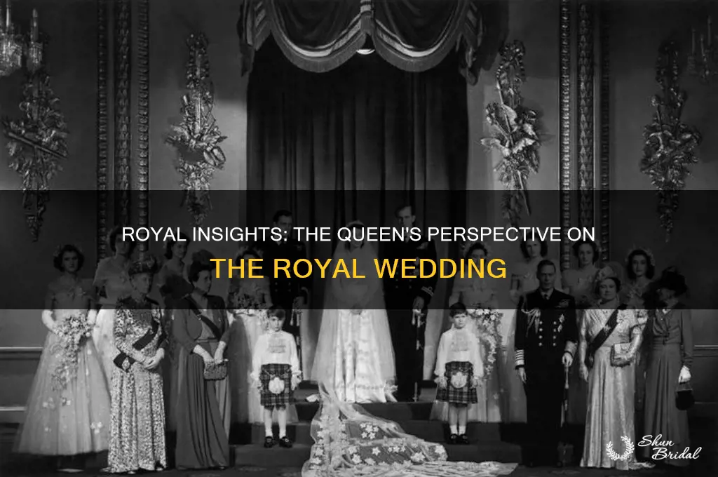 how does the queen about the wedding