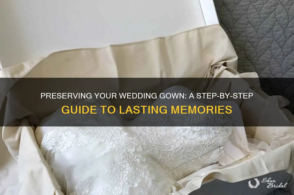 how does wedding gown preservation work