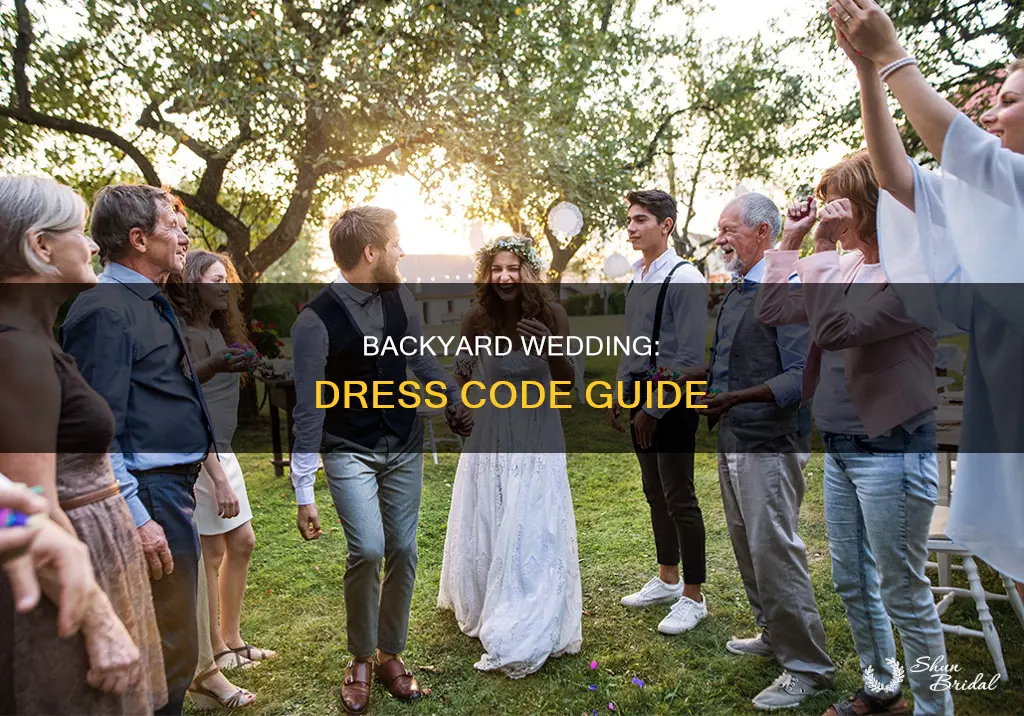 how dressey should back yard wedding