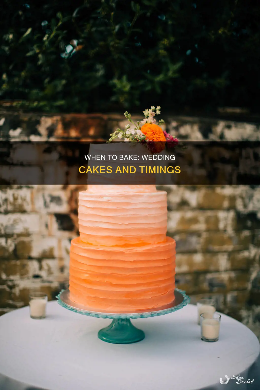 how early are wedding cakes made