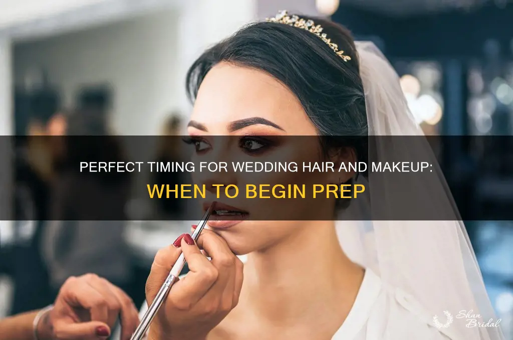 how early before a wedding should hair and mkaeup sart