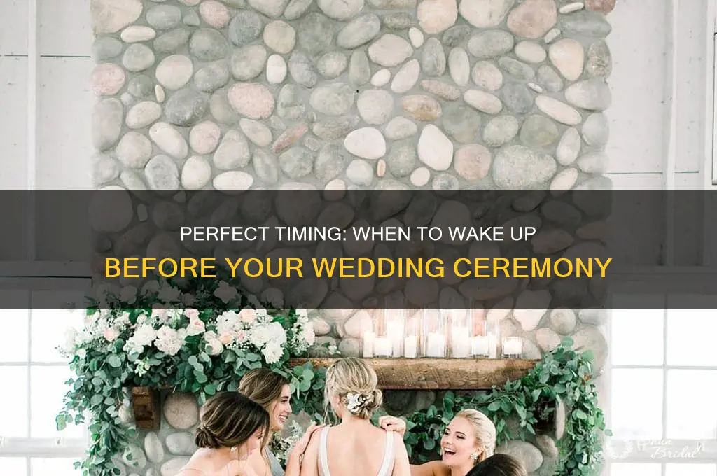 how early before wedding ceremony do you like up