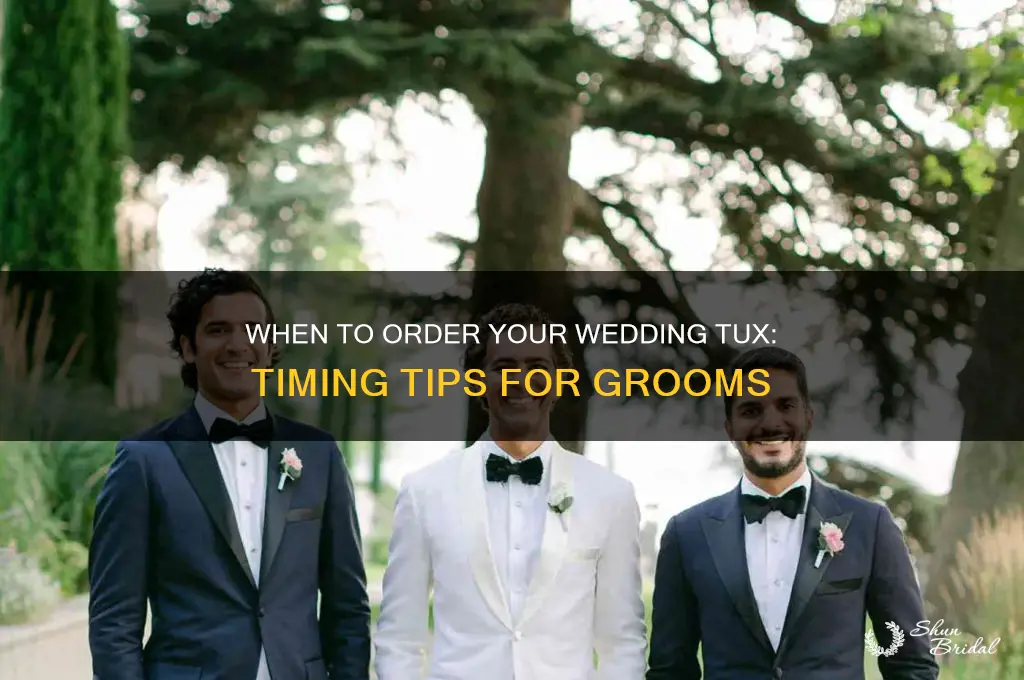 how early before wedding should my tux come