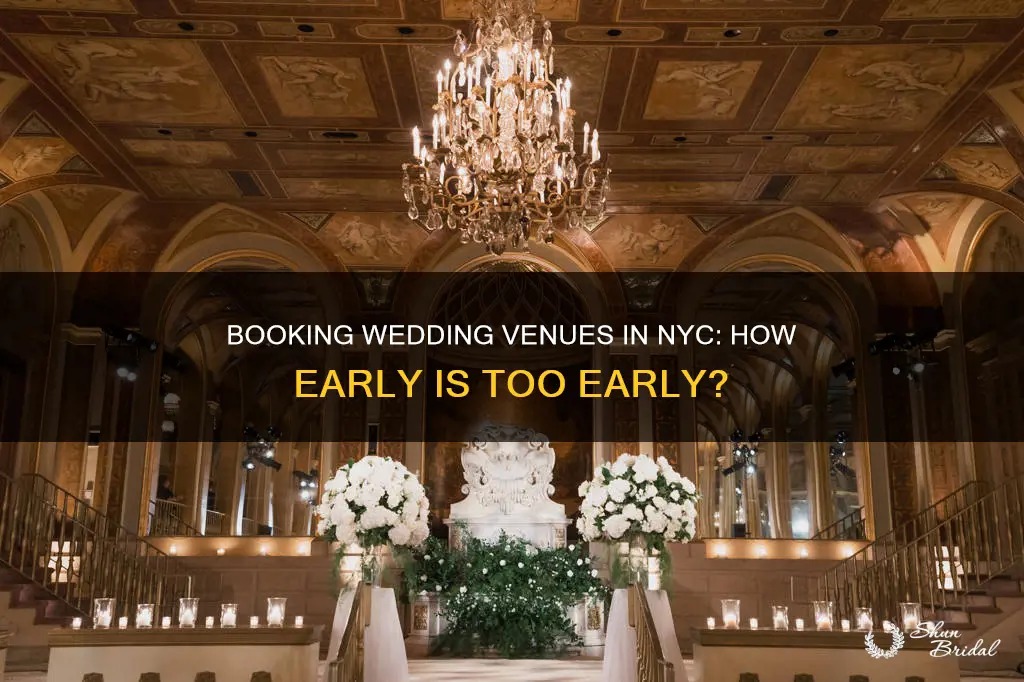 how early do do you book wedding venues nyc