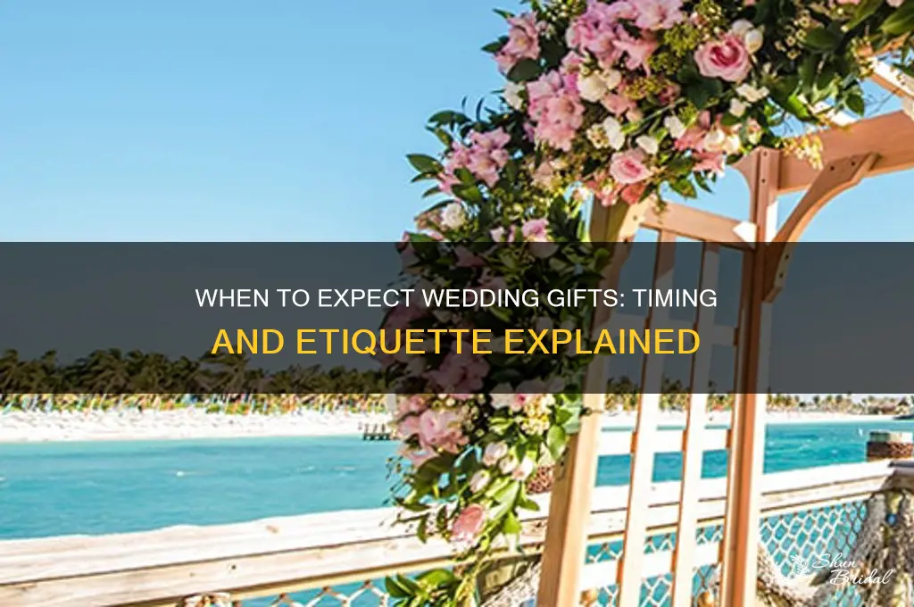 how early do wedding gifts come in