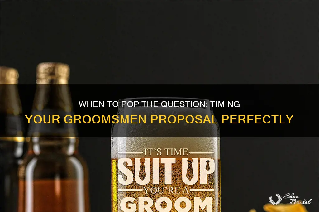 how early do you ask your groomsmen