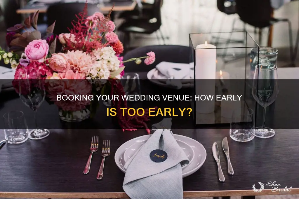 how early do you need to book a wedding venue