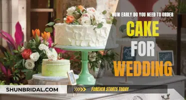 The Timeline for Ordering Your Wedding Cake