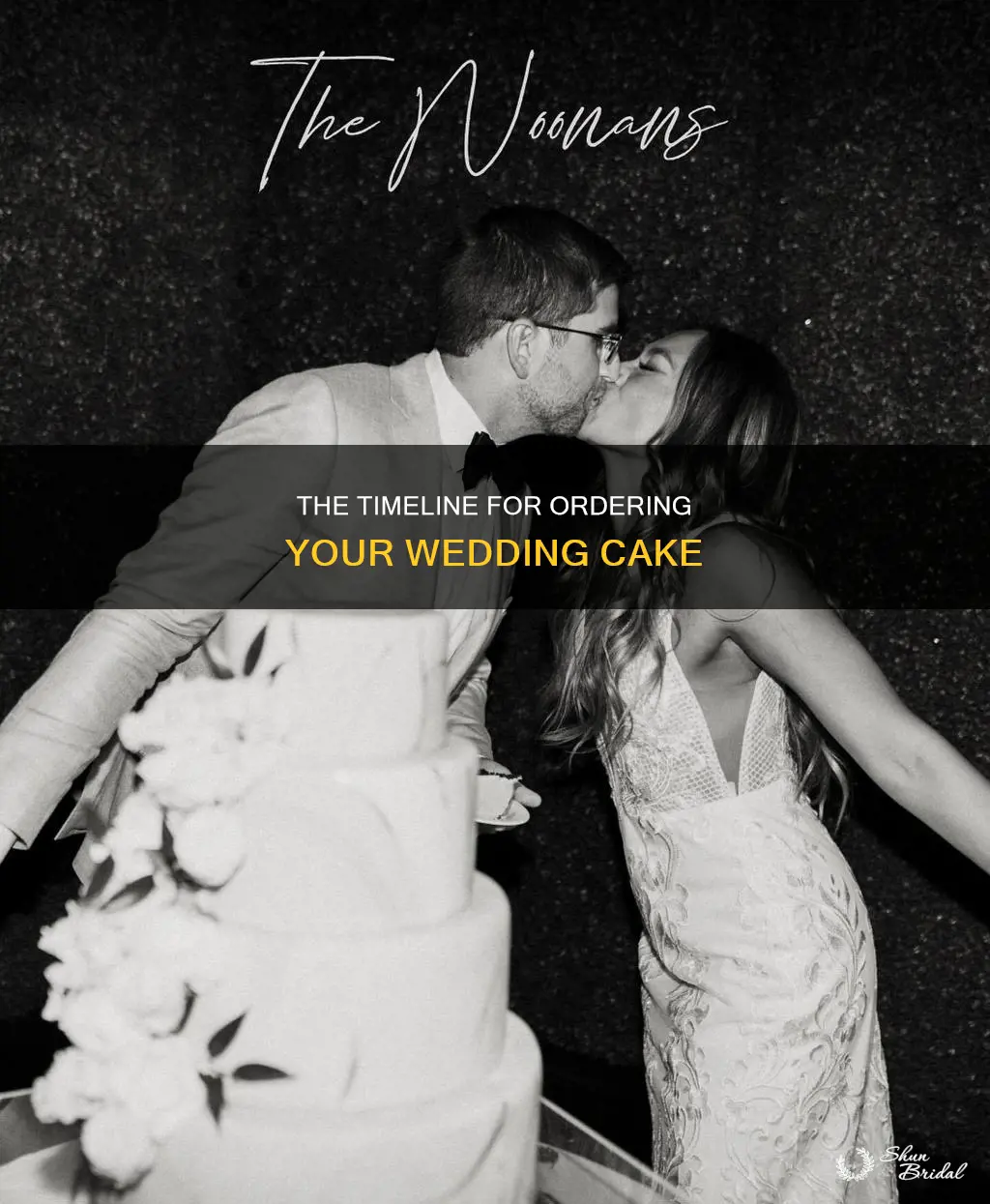 how early do you need to order cake for wedding