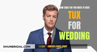 Renting a Wedding Tux: How Early is Too Early?