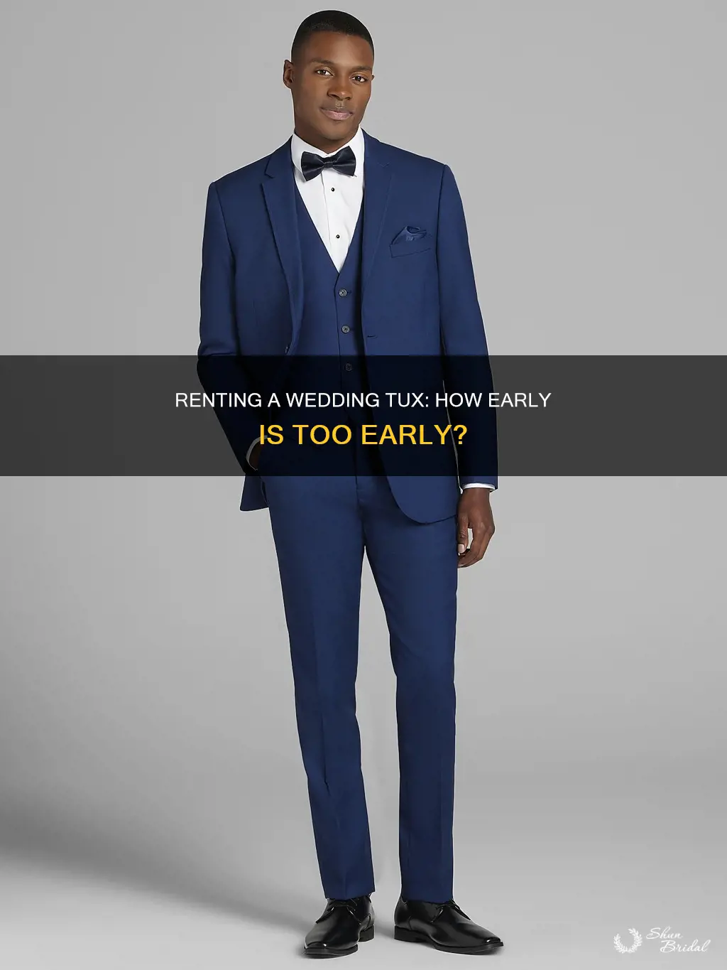 how early do you need to rent tux for wedding