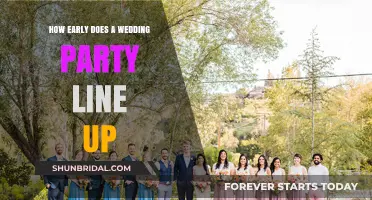 Perfect Timing: When Should Your Wedding Party Line Up?