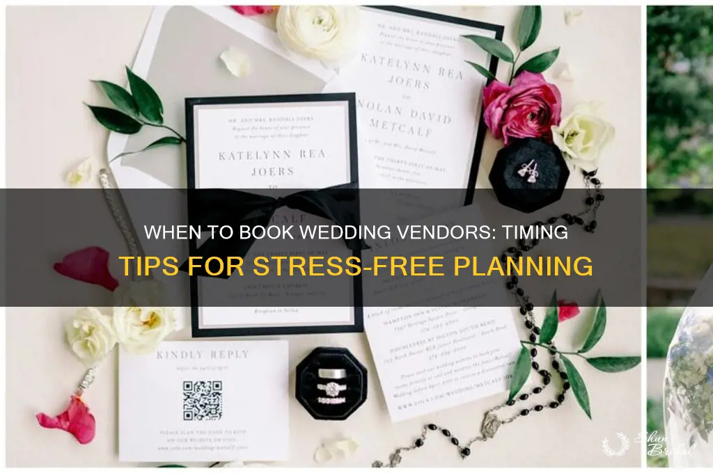 how early is too early to book wedding vendors