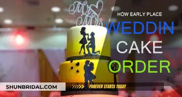 When to Order Your Wedding Cake