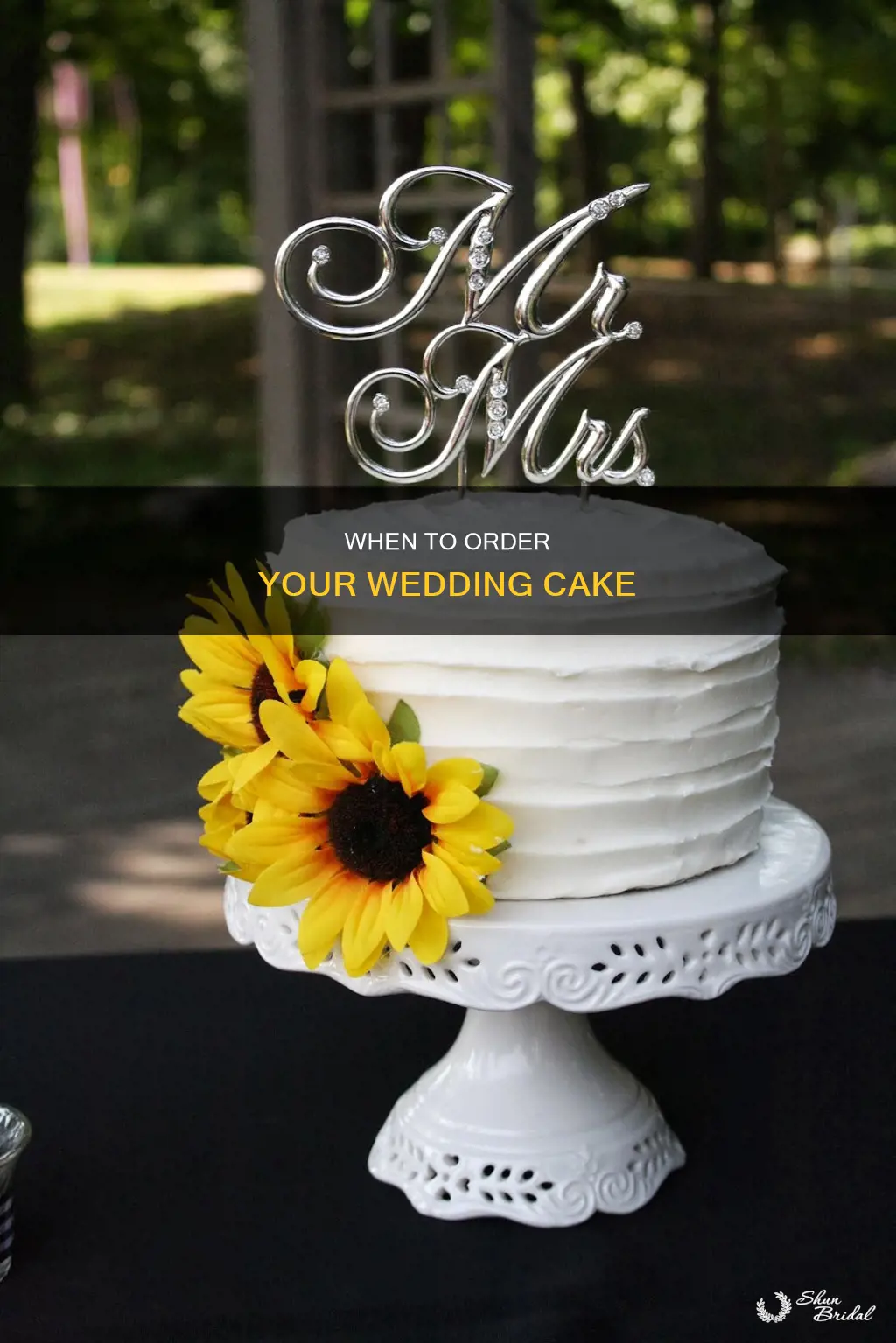 how early place wedding cake order