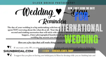 Save the Date" for an International Wedding: How Early is Too Early