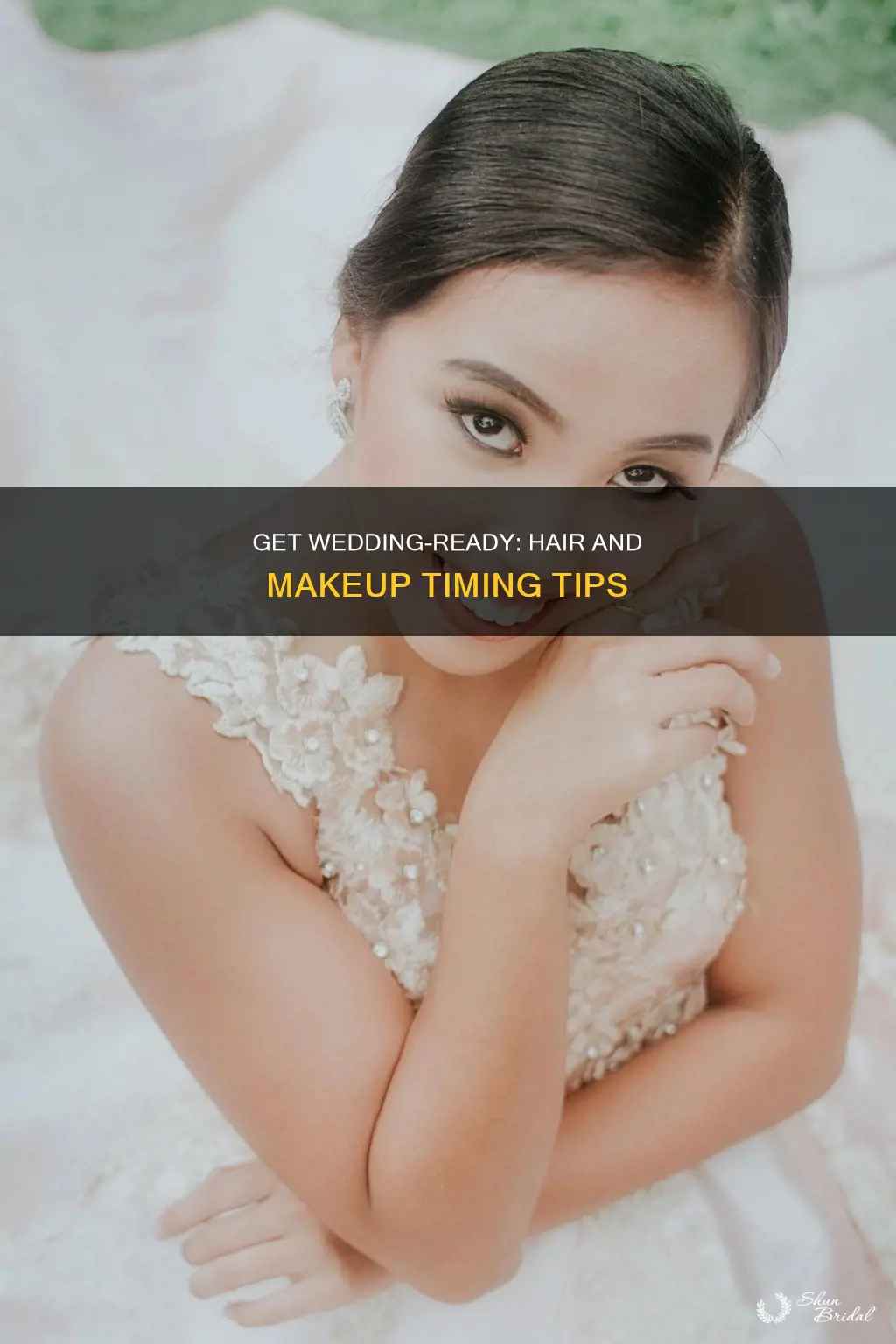 how early should hair and makeup be done before wedding