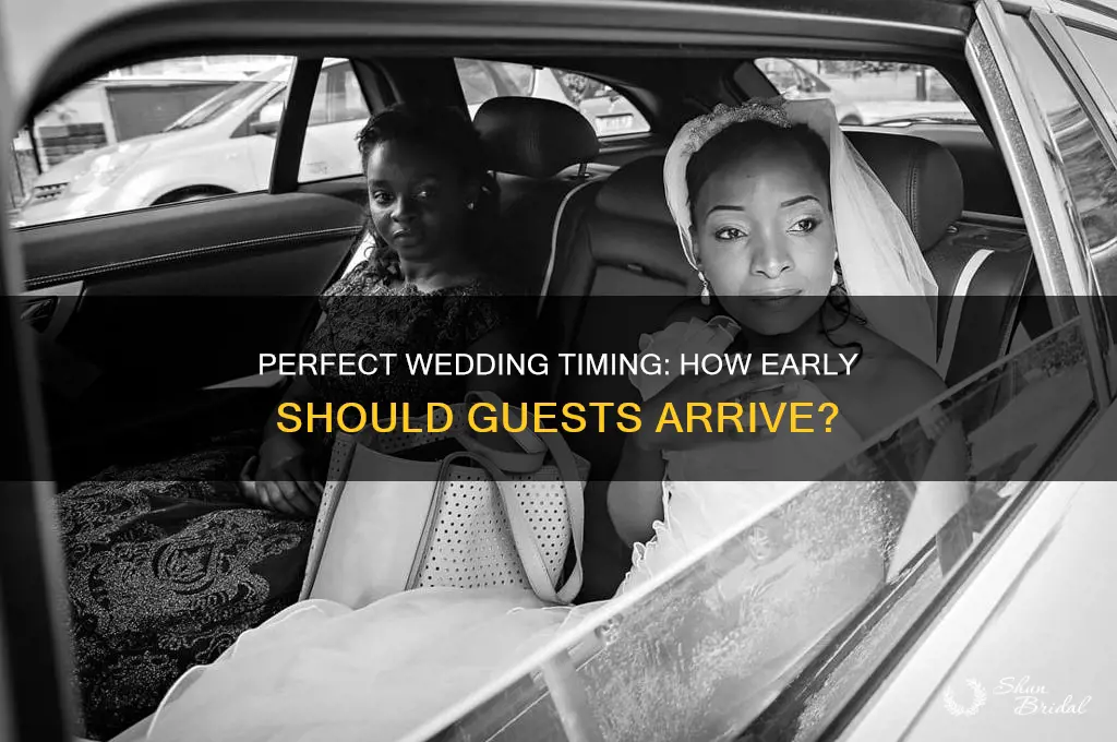 how early should I be for a wedding